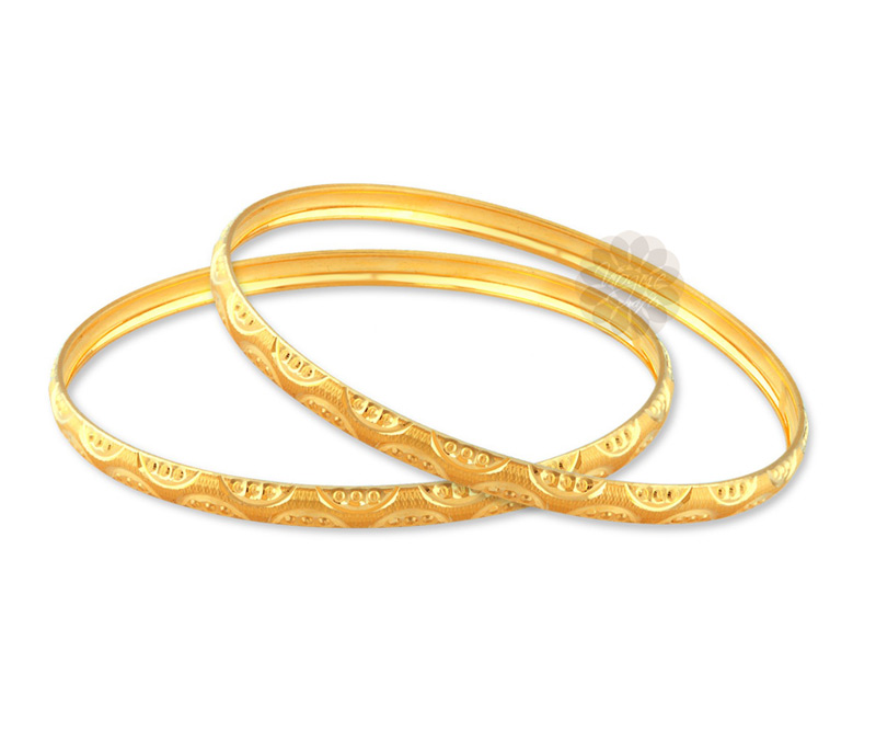 Vogue Crafts & Designs Pvt. Ltd. manufactures Gracefully Patterned Golden Bangles at wholesale price.