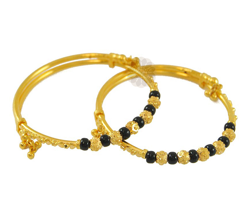 Vogue Crafts & Designs Pvt. Ltd. manufactures Black Suit Everything Pair of Bangles at wholesale price.