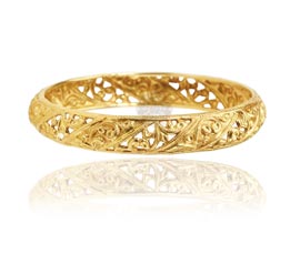 Vogue Crafts and Designs Pvt. Ltd. manufactures Auspicious Color Golden Bangle at wholesale price.