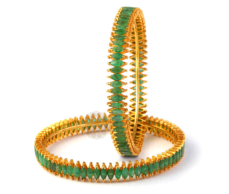 Vogue Crafts & Designs Pvt. Ltd. manufactures Sweet Nature Touch Pair of Golden Bangles at wholesale price.