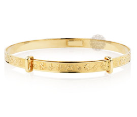 Vogue Crafts and Designs Pvt. Ltd. manufactures Feminine Cuteness Golden Bangle at wholesale price.