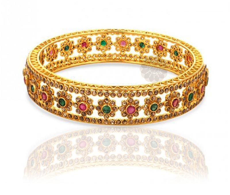 Vogue Crafts & Designs Pvt. Ltd. manufactures Eye-catching Multicolored Bangle at wholesale price.