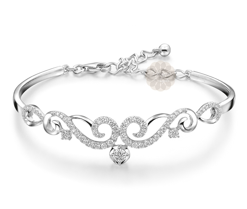 Vogue Crafts & Designs Pvt. Ltd. manufactures Be Social You Silver Bracelet at wholesale price.