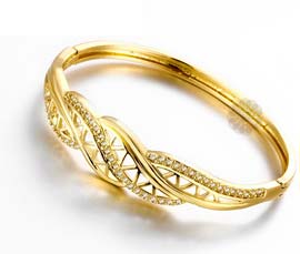 Vogue Crafts and Designs Pvt. Ltd. manufactures Grow Attention Gold Bracelet at wholesale price.