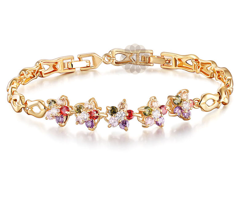 Vogue Crafts & Designs Pvt. Ltd. manufactures Five stone Charmer Bracelet at wholesale price.