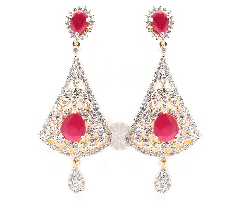 Vogue Crafts & Designs Pvt. Ltd. manufactures Glamorous Pink  Drop Earrings at wholesale price.