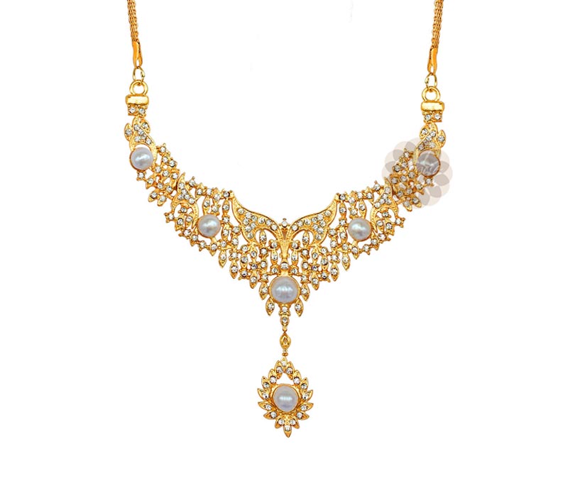 Vogue Crafts & Designs Pvt. Ltd. manufactures Gold Plated Butterfly Motif Necklace at wholesale price.