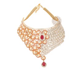 Vogue Crafts and Designs Pvt. Ltd. manufactures Designer Pearl Necklace at wholesale price.