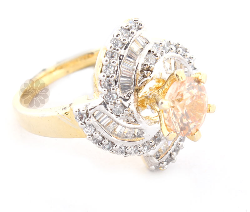Vogue Crafts & Designs Pvt. Ltd. manufactures Glare Flare Gold Plated Ring at wholesale price.