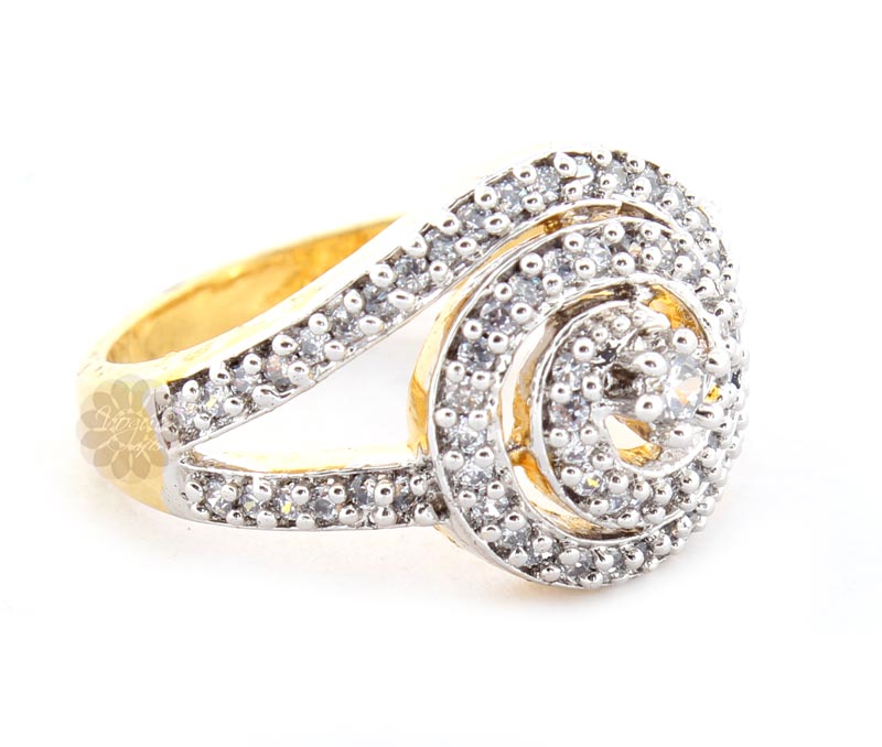 Vogue Crafts & Designs Pvt. Ltd. manufactures Gold Plated Stoned Ring at wholesale price.