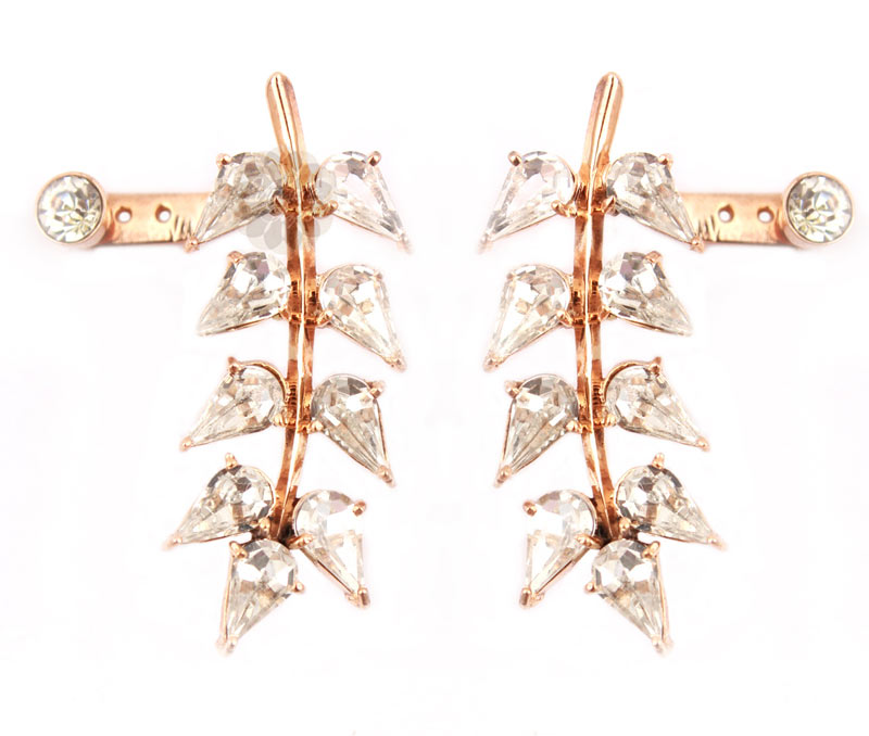 Vogue Crafts & Designs Pvt. Ltd. manufactures Gold-plated Leaf Earring at wholesale price.