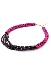 Pink and Black Beads