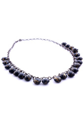 Vogue Crafts and Designs Pvt. Ltd. manufactures Beaded Black Necklace at wholesale price.