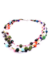 Vogue Crafts and Designs Pvt. Ltd. manufactures Colors and Baubles Necklace at wholesale price.