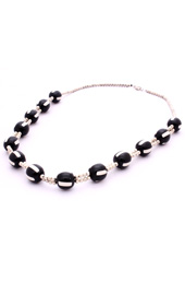 Vogue Crafts and Designs Pvt. Ltd. manufactures Stripes and Silver Necklace at wholesale price.