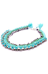 Vogue Crafts and Designs Pvt. Ltd. manufactures Bliss of Blue Necklace at wholesale price.