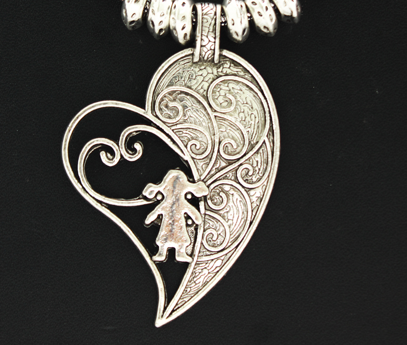 Vogue Crafts & Designs Pvt. Ltd. manufactures Designer Sterling Silver Heart Pendant at wholesale price.