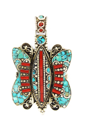 Vogue Crafts and Designs Pvt. Ltd. manufactures Stoned Butterfly Pendant at wholesale price.