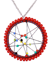 Vogue Crafts and Designs Pvt. Ltd. manufactures The Circle of Red Pendant at wholesale price.