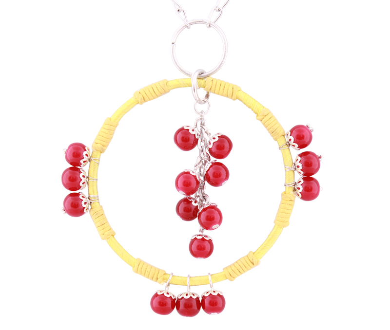 Vogue Crafts & Designs Pvt. Ltd. manufactures The Maroon Beads Pendant at wholesale price.