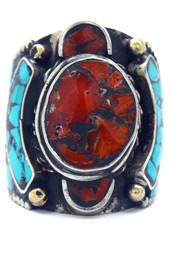 Vogue Crafts and Designs Pvt. Ltd. manufactures Coral Center Ring at wholesale price.