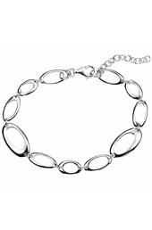 Vogue Crafts and Designs Pvt. Ltd. manufactures Oval Link Silver Bracelet at wholesale price.