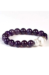 Beads and Silver Ball Bracelet