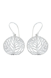 Vogue Crafts and Designs Pvt. Ltd. manufactures Filigree Tree Silver Earrings at wholesale price.