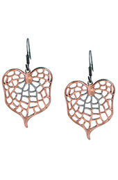 Vogue Crafts and Designs Pvt. Ltd. manufactures Cordate Leaf Silver Earrings at wholesale price.