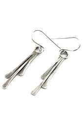 Vogue Crafts and Designs Pvt. Ltd. manufactures Long Silver Earrings at wholesale price.