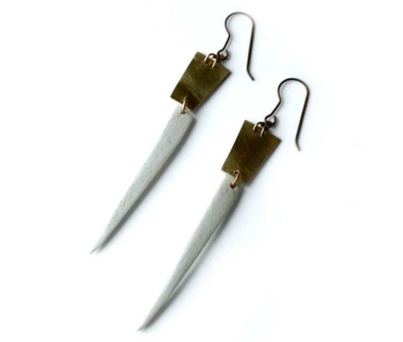 Vogue Crafts & Designs Pvt. Ltd. manufactures Silver Sword Earrings at wholesale price.