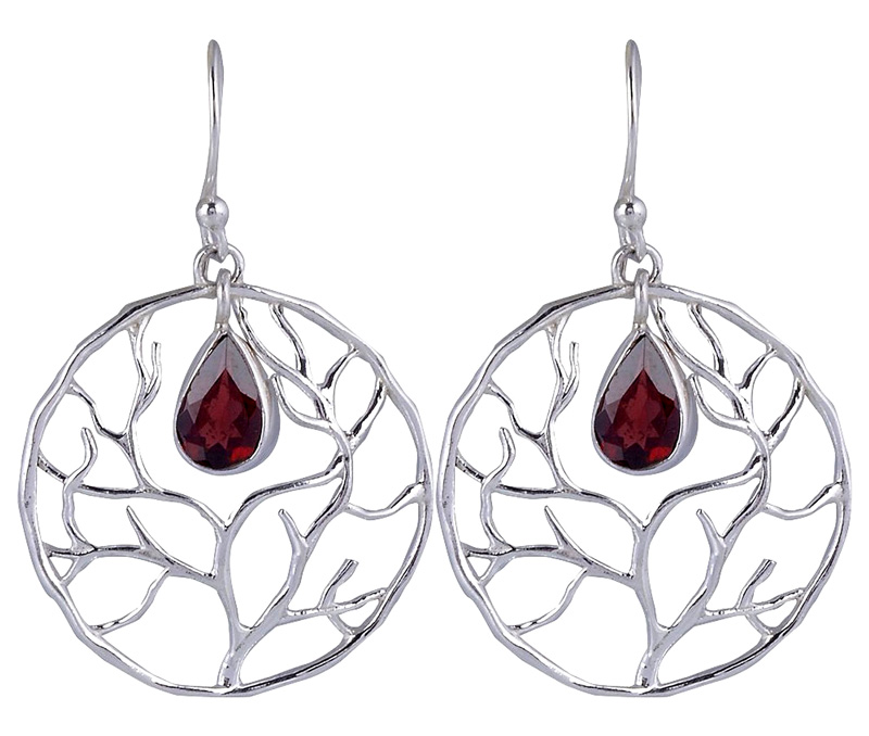 Vogue Crafts & Designs Pvt. Ltd. manufactures Sterling Silver Tree Earrings at wholesale price.
