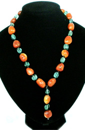 Vogue Crafts and Designs Pvt. Ltd. manufactures Dual-color Silver Necklace at wholesale price.