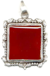 Vogue Crafts and Designs Pvt. Ltd. manufactures Square Stone Silver Pendant at wholesale price.