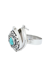 Vogue Crafts and Designs Pvt. Ltd. manufactures Sterling Silver Turquoise Stone Ring at wholesale price.