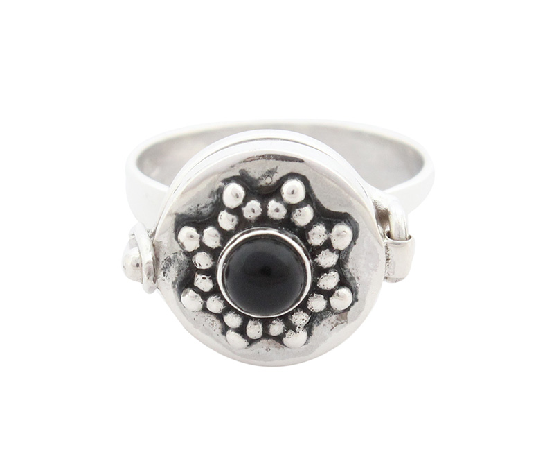 Vogue Crafts & Designs Pvt. Ltd. manufactures Black Star Silver Ring at wholesale price.