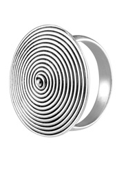 Vogue Crafts and Designs Pvt. Ltd. manufactures Concentric Circle Silver Ring at wholesale price.