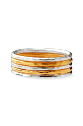 Vogue Crafts and Designs Pvt. Ltd. manufactures Two Tone Silver Ring at wholesale price.