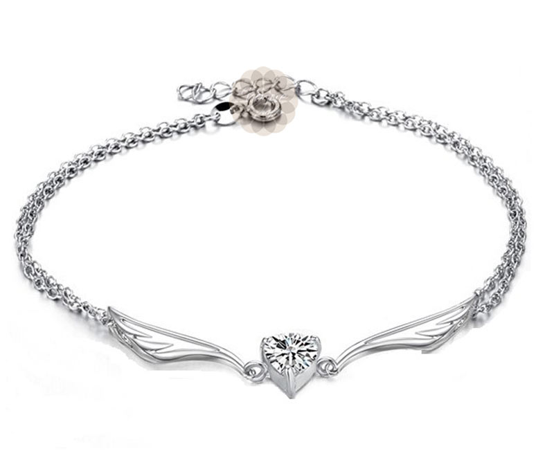 Vogue Crafts & Designs Pvt. Ltd. manufactures Celestial Wings Silver Anklet at wholesale price.