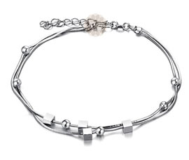 Vogue Crafts and Designs Pvt. Ltd. manufactures Designer Charms Silver Anklet at wholesale price.