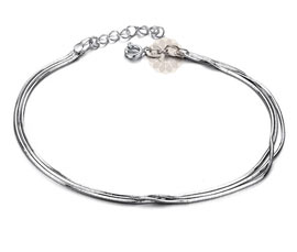 Vogue Crafts and Designs Pvt. Ltd. manufactures Multi-strand Silver Anklet at wholesale price.