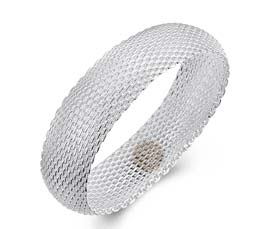Vogue Crafts and Designs Pvt. Ltd. manufactures Silver Mesh Bangle at wholesale price.
