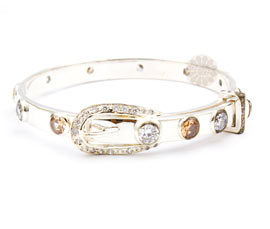 Vogue Crafts and Designs Pvt. Ltd. manufactures Silver Belt Buckle Bangle at wholesale price.