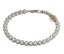 Vogue Crafts and Designs Pvt. Ltd. manufactures Round Stone Silver Bracelet at wholesale price.
