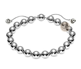 Vogue Crafts and Designs Pvt. Ltd. manufactures Classic Silver Ball Bracelet at wholesale price.