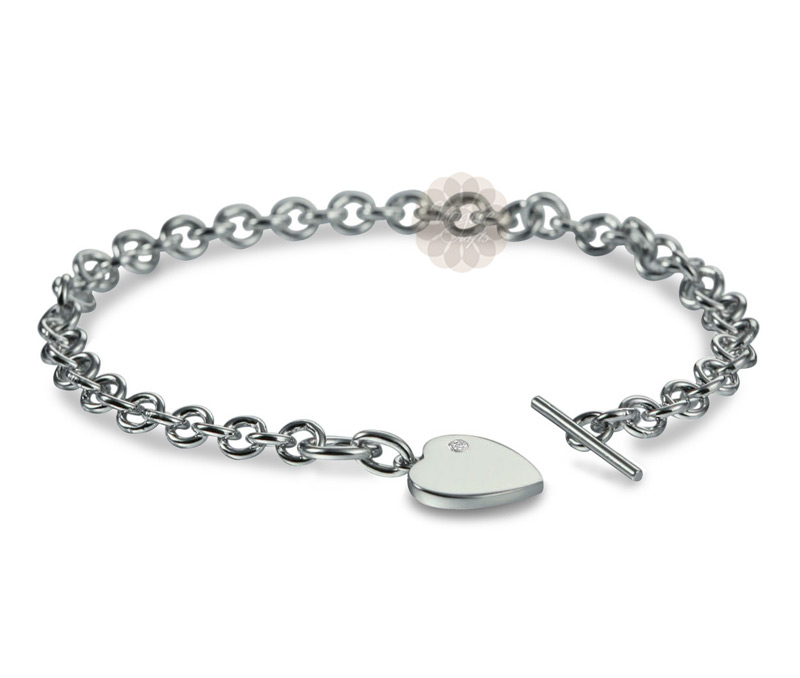 Vogue Crafts & Designs Pvt. Ltd. manufactures Sterling Silver Heart Bracelet at wholesale price.