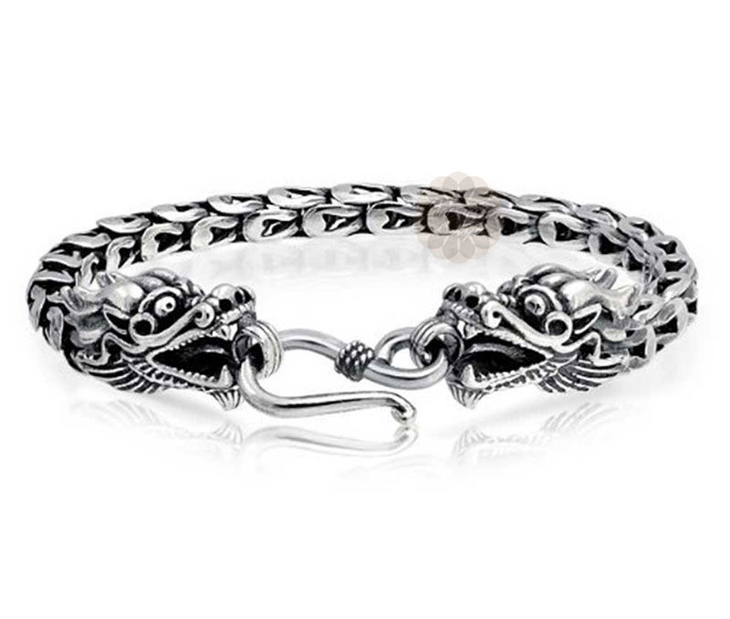 Vogue Crafts & Designs Pvt. Ltd. manufactures Silver Dragon Bracelet at wholesale price.