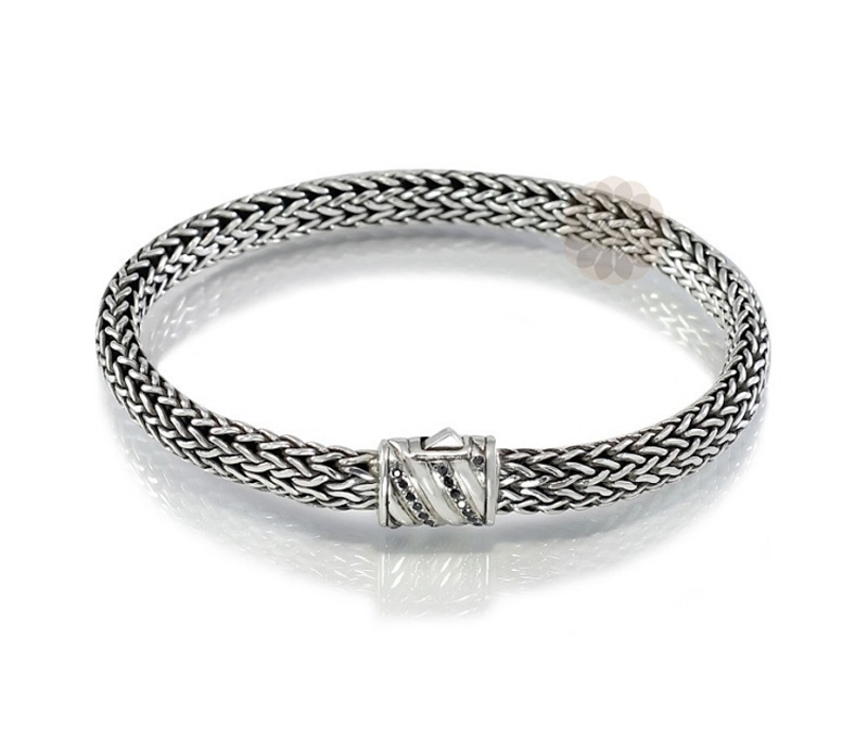 Vogue Crafts & Designs Pvt. Ltd. manufactures Braided Chain Silver Bracelet at wholesale price.