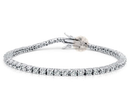 Vogue Crafts and Designs Pvt. Ltd. manufactures Stone Studded Silver Bracelet at wholesale price.