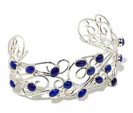 Vogue Crafts and Designs Pvt. Ltd. manufactures Filigree Silver Cuff at wholesale price.